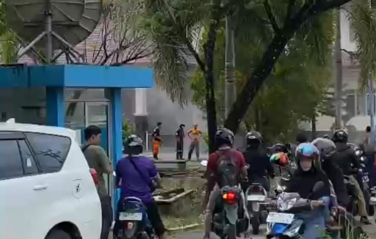 Kantor BKD Kayong Utara Terbakar
