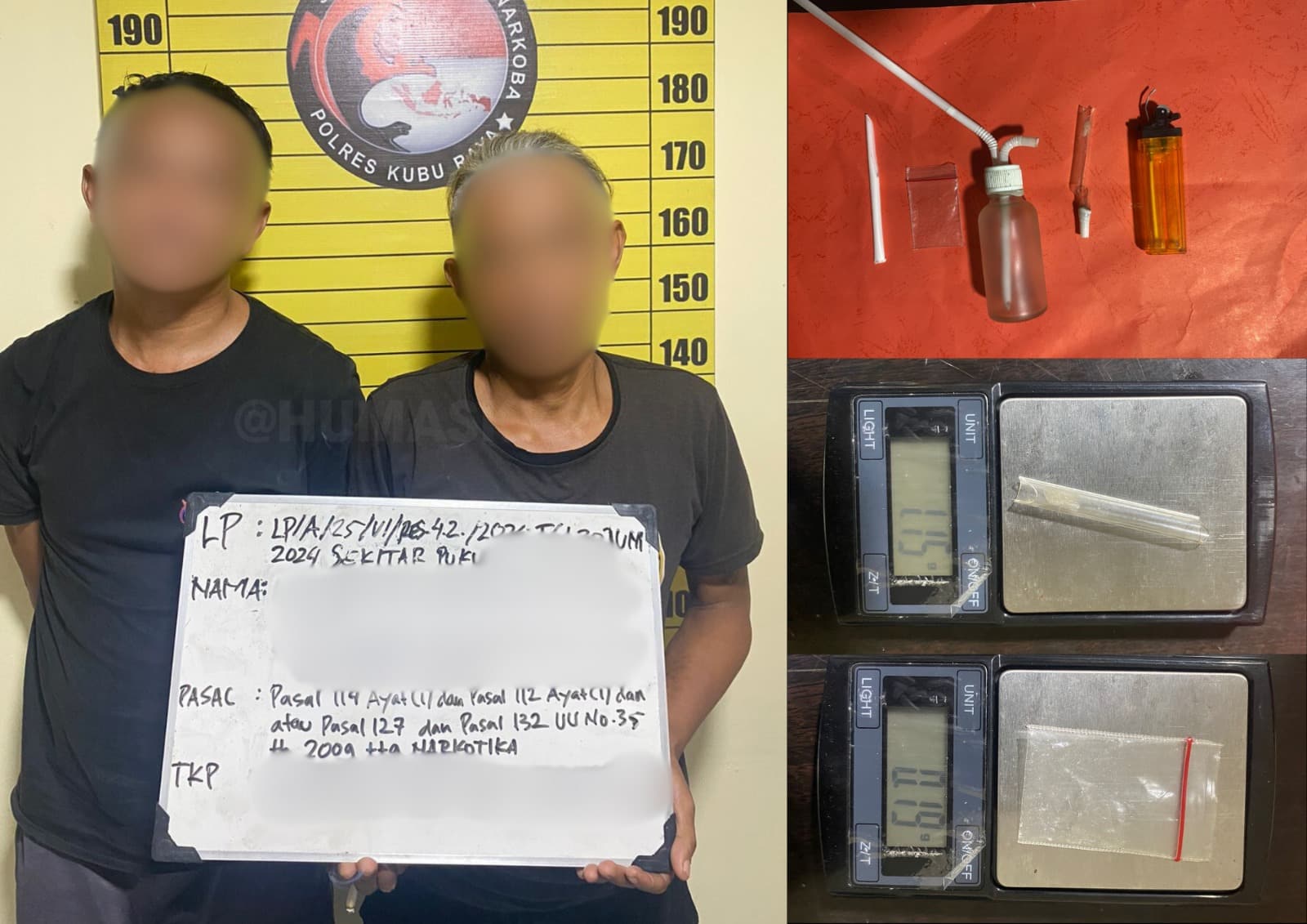 Residivis di Kubu Raya Jadikan Sabu untuk Doping Judi Online