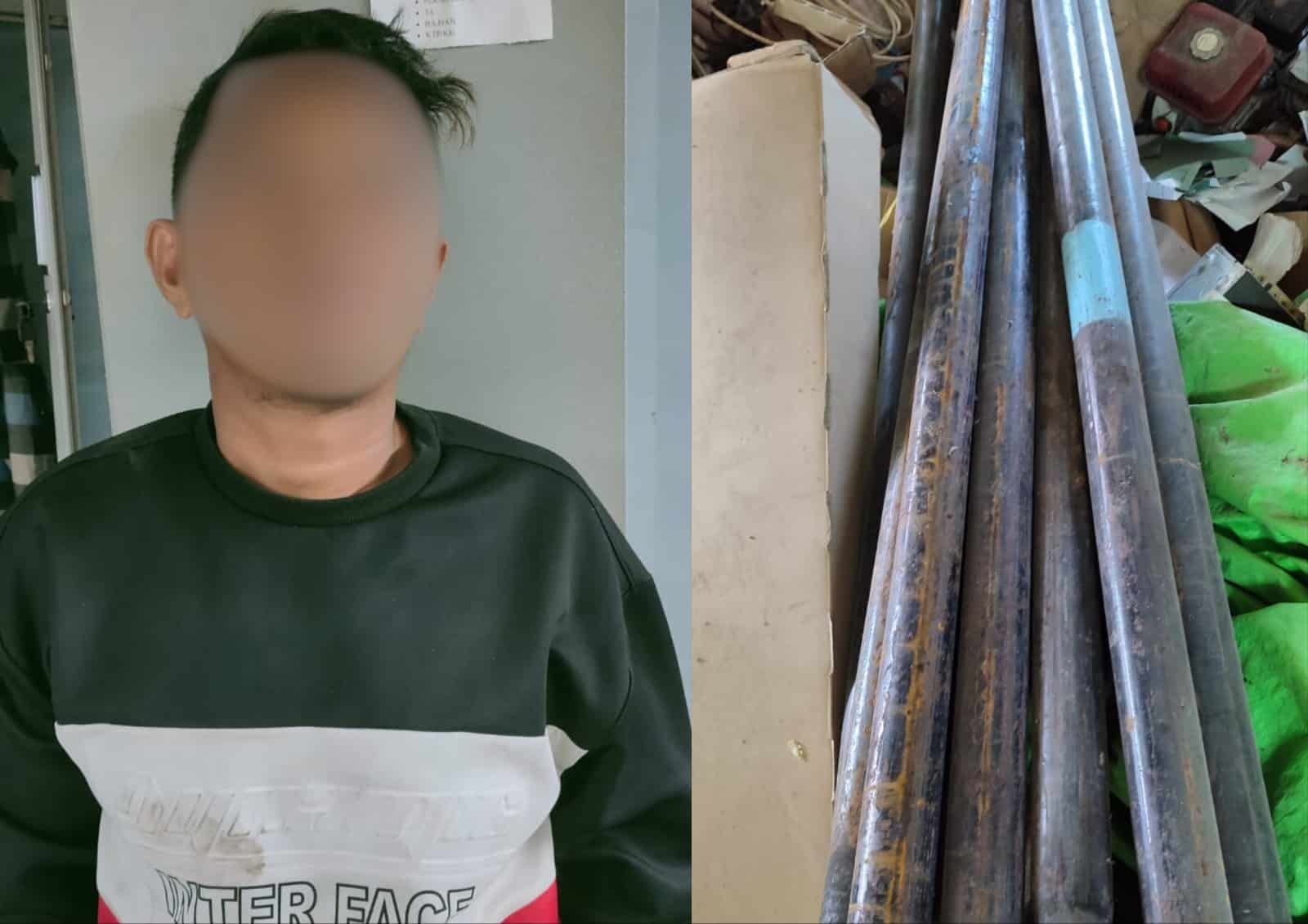 Berdalih Upah Belum Dibayar Mandor, Pekerja Telkom Ini Gasak 35 Tiang Jaringan