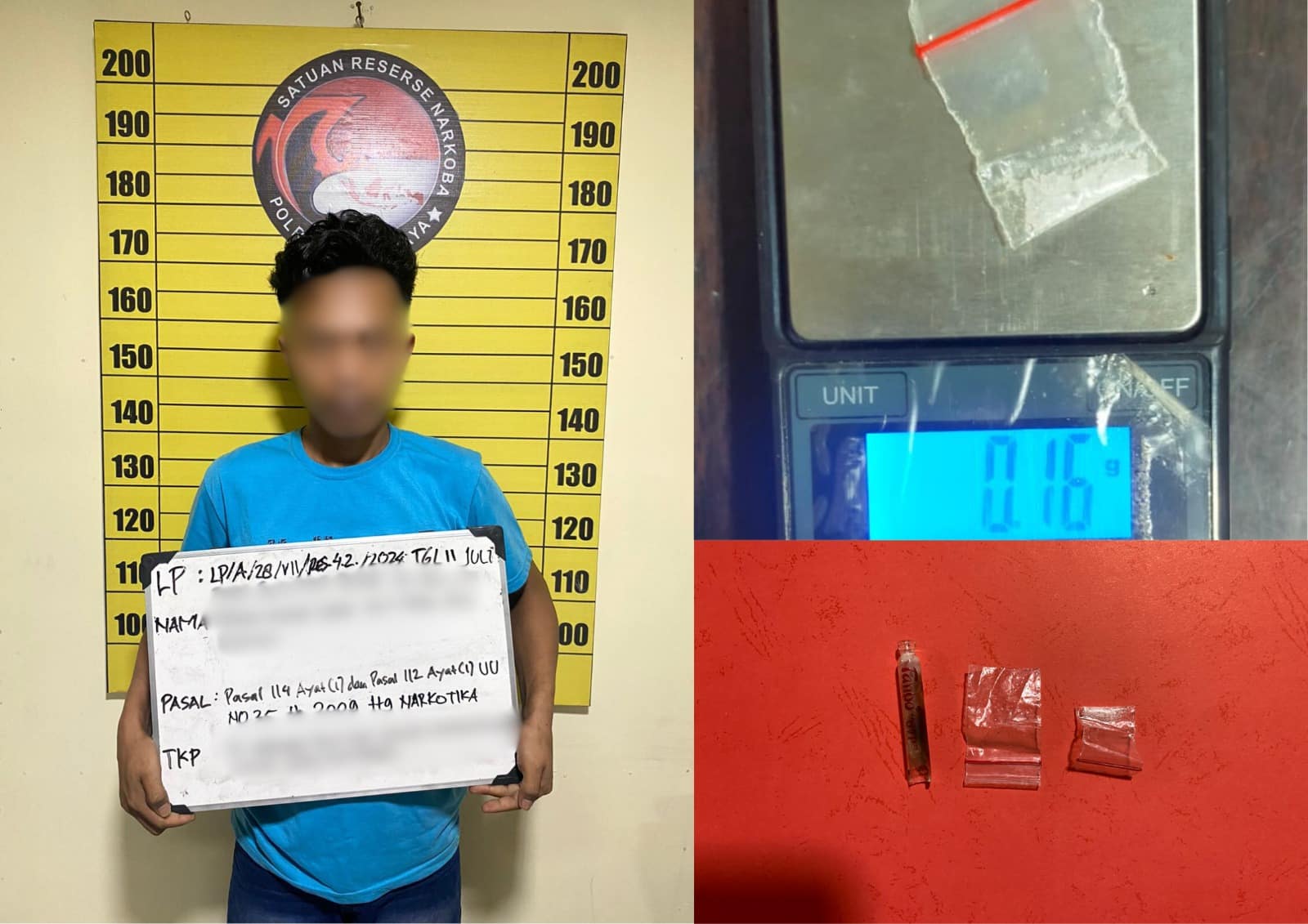 Panik Ditangkap Polisi, Seorang Pria Berakting Pingsan saat Nyabu dan Bermain Judi Online