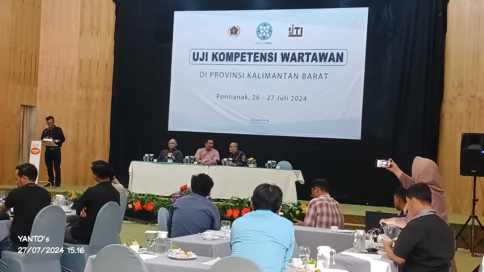 Dewan Pers dan PWI Adakan UKW di Kalbar, 48 Wartawan Ikuti Uji Kompetensi
