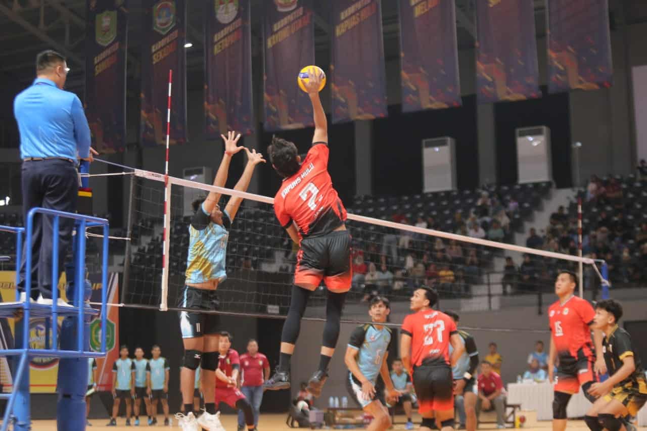 Tim Voli Kapuas Hulu Kuasai Pertandingan, Kandaskan Tim Putra Sintang 3-1