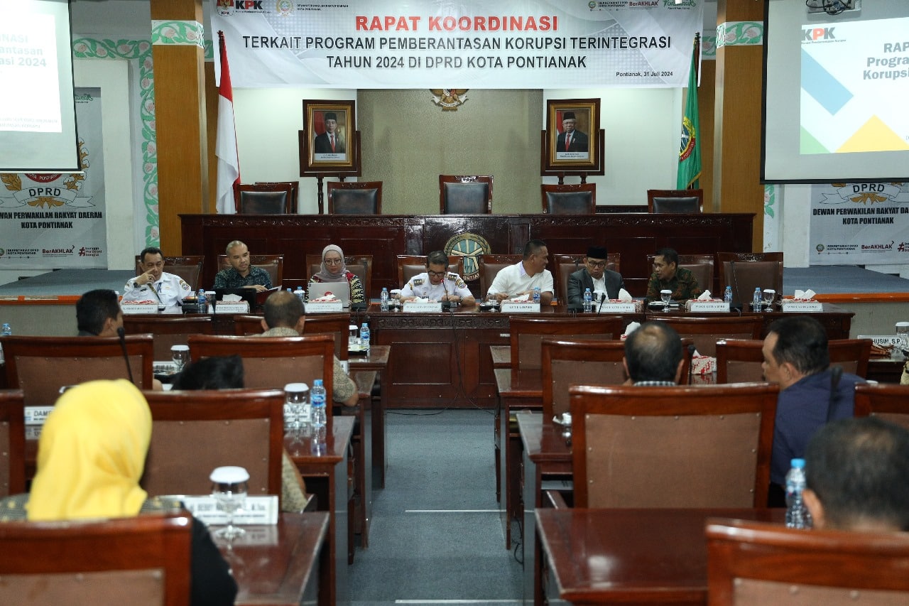 Pemkot Pontianak Gelar Rapat Koordinasi Program Pemberantasan Korupsi Terintegrasi