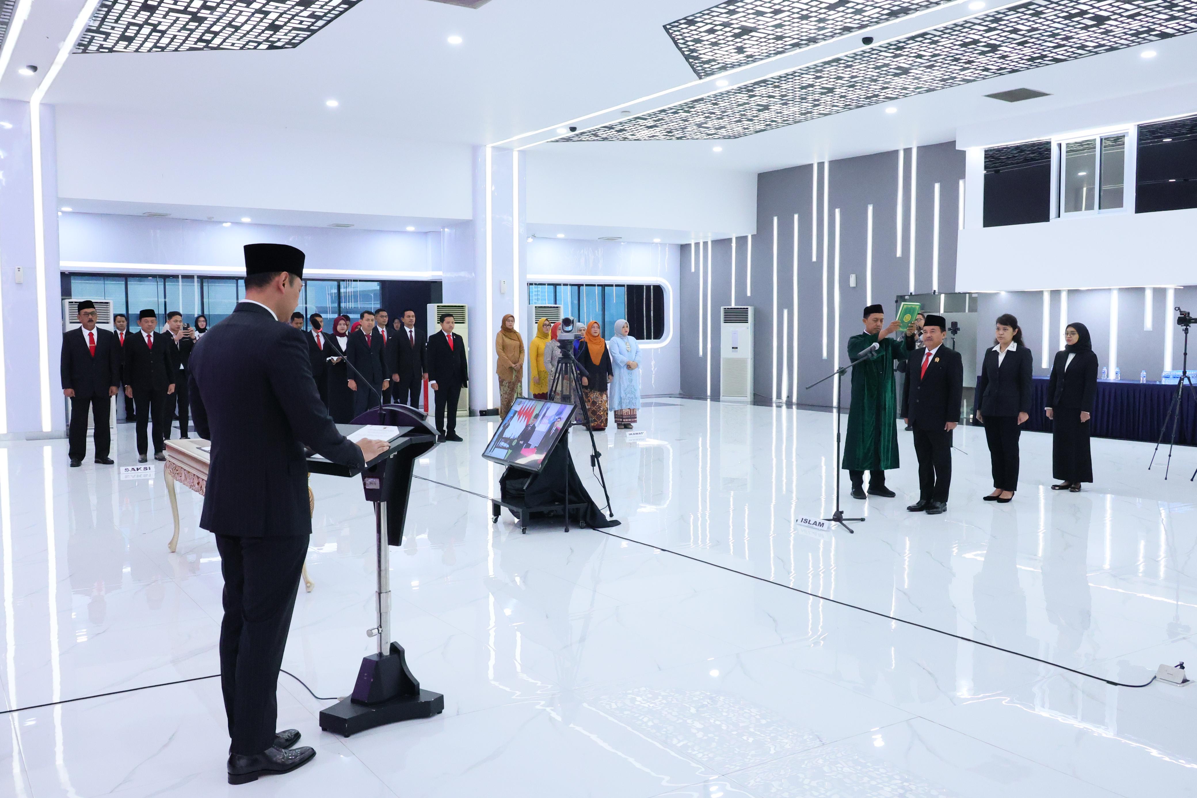 Menteri AHY Lantik Dirjen PPTR dan Pejabat Lainnya di Kementerian ATR/BPN