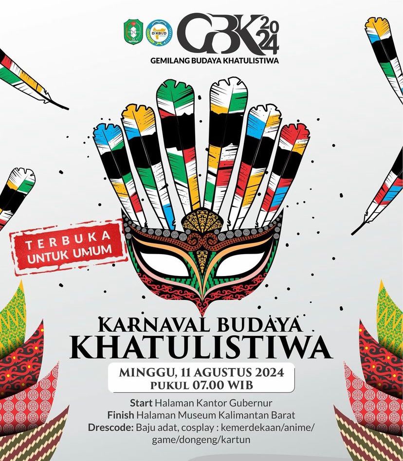 Peringati HUT RI, Pemprov Kalbar Gelar Karnaval Budaya Khatulistiwa
