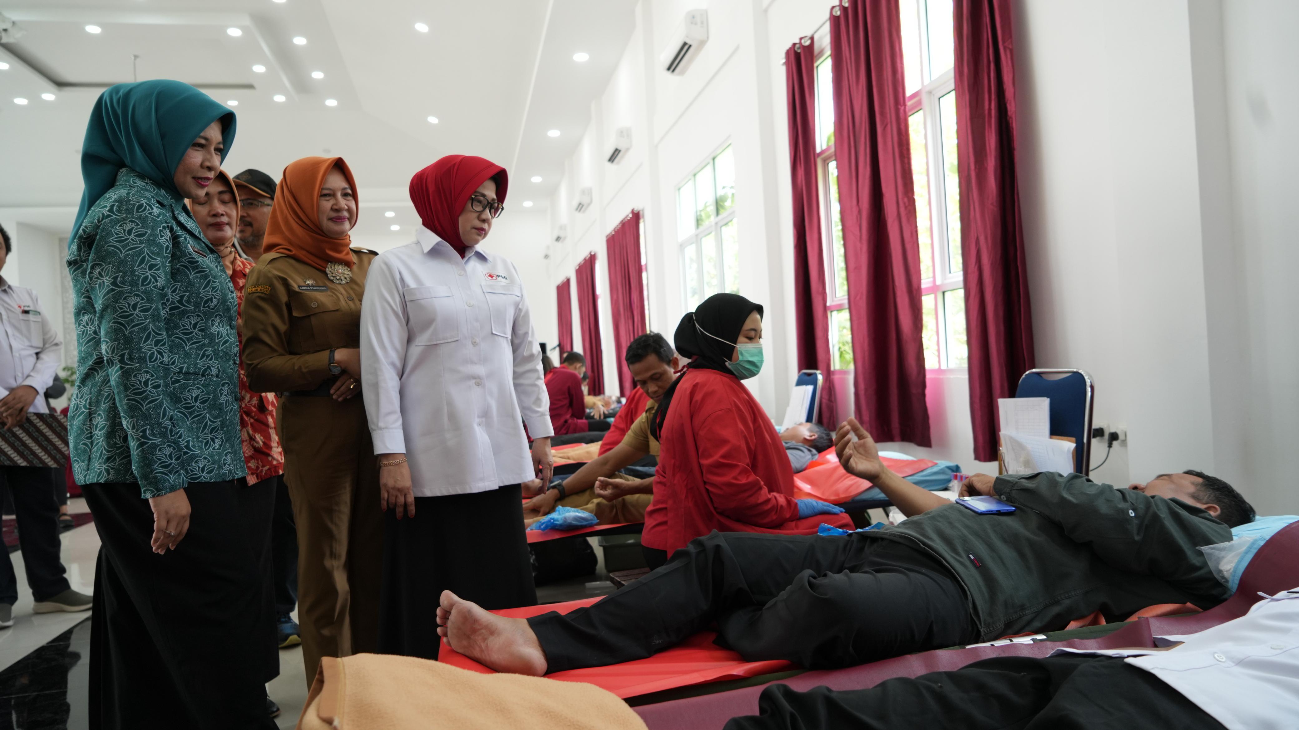 Kolaborasi PKK dan PMI Kalbar, Gelar Donor Darah Jelang Hari Kemerdekaan