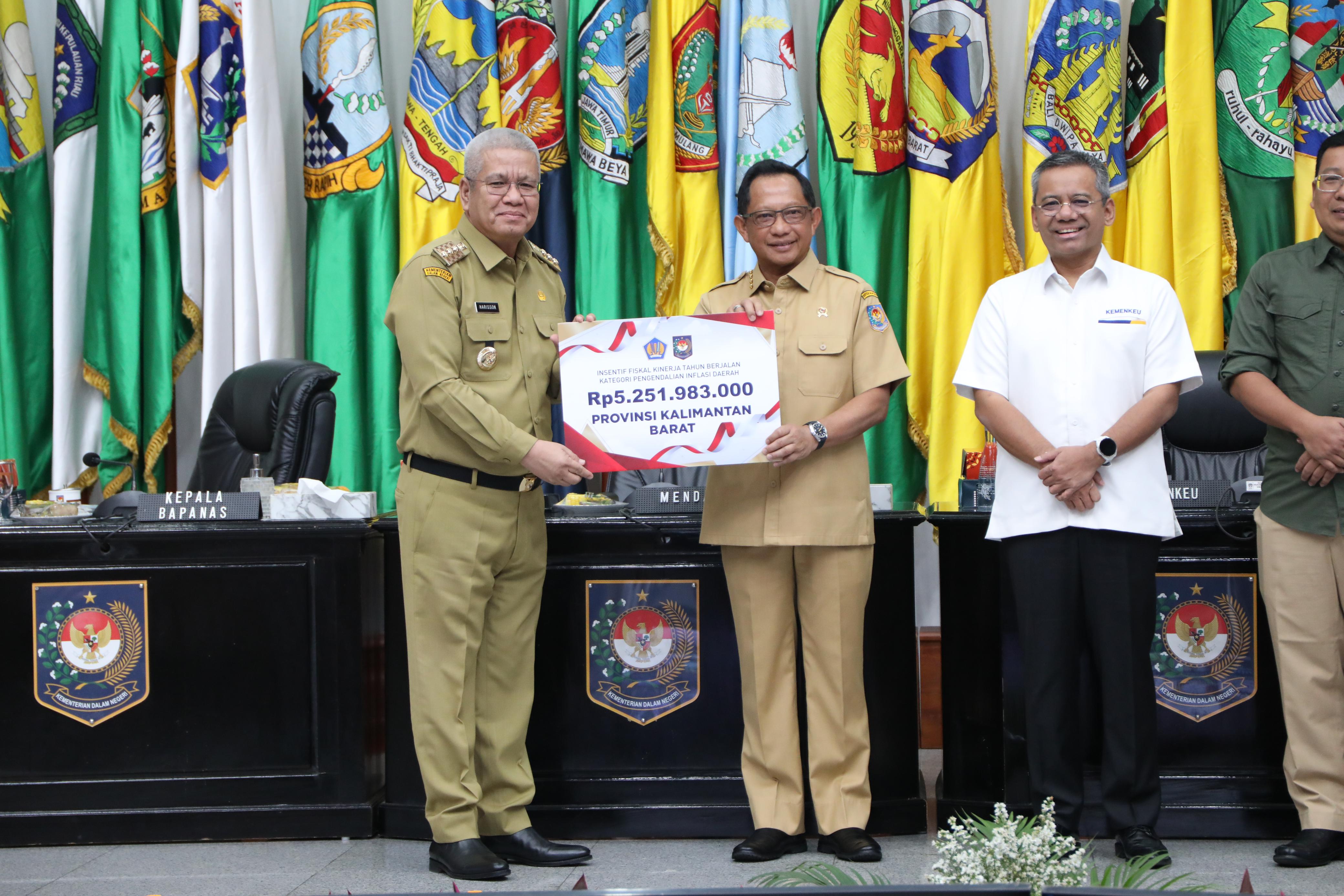 Berhasil Kendalikan Inflasi, Kalbar Dapat Insentif Fiskal Rp 5,2 M dari Pemerintah Pusat