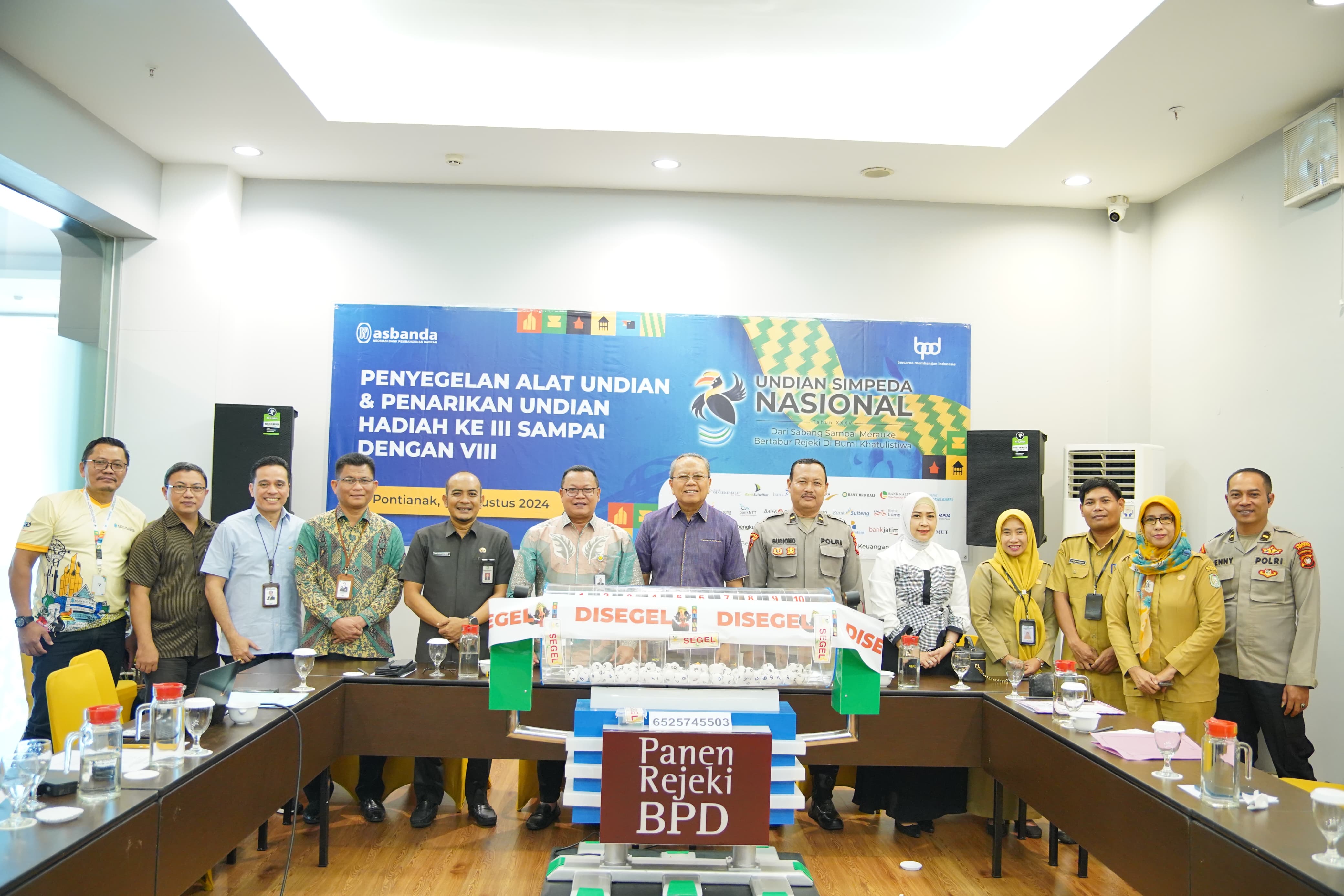 Jelang H-2, Asbanda Lakukan Penyegelan Peralatan Undian Tabungan Simpeda