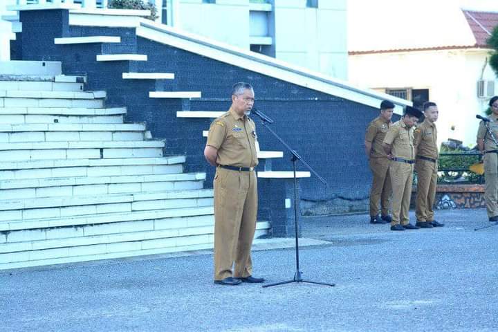 Pimpin Apel Pagi, Staf Ahli Maryadi Asmu'ie Minta ASN Jaga Disiplin dan Kebersihan Lingkungan