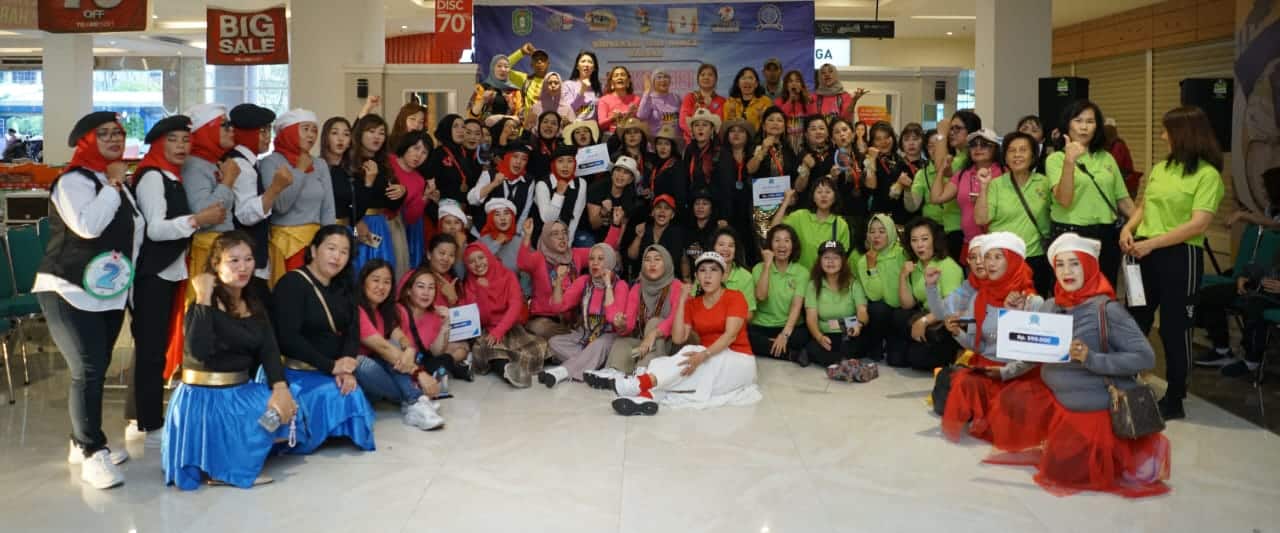 Ekshibisi Line Dance Pertama di Kalbar Perkenalkan Seni Tari Berderet