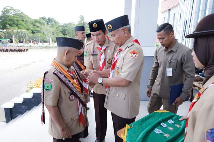 Bupati Ketapang, Jadi Inspektur Upacara Peringatan Hari Pramuka ke-63 Tahun 2024