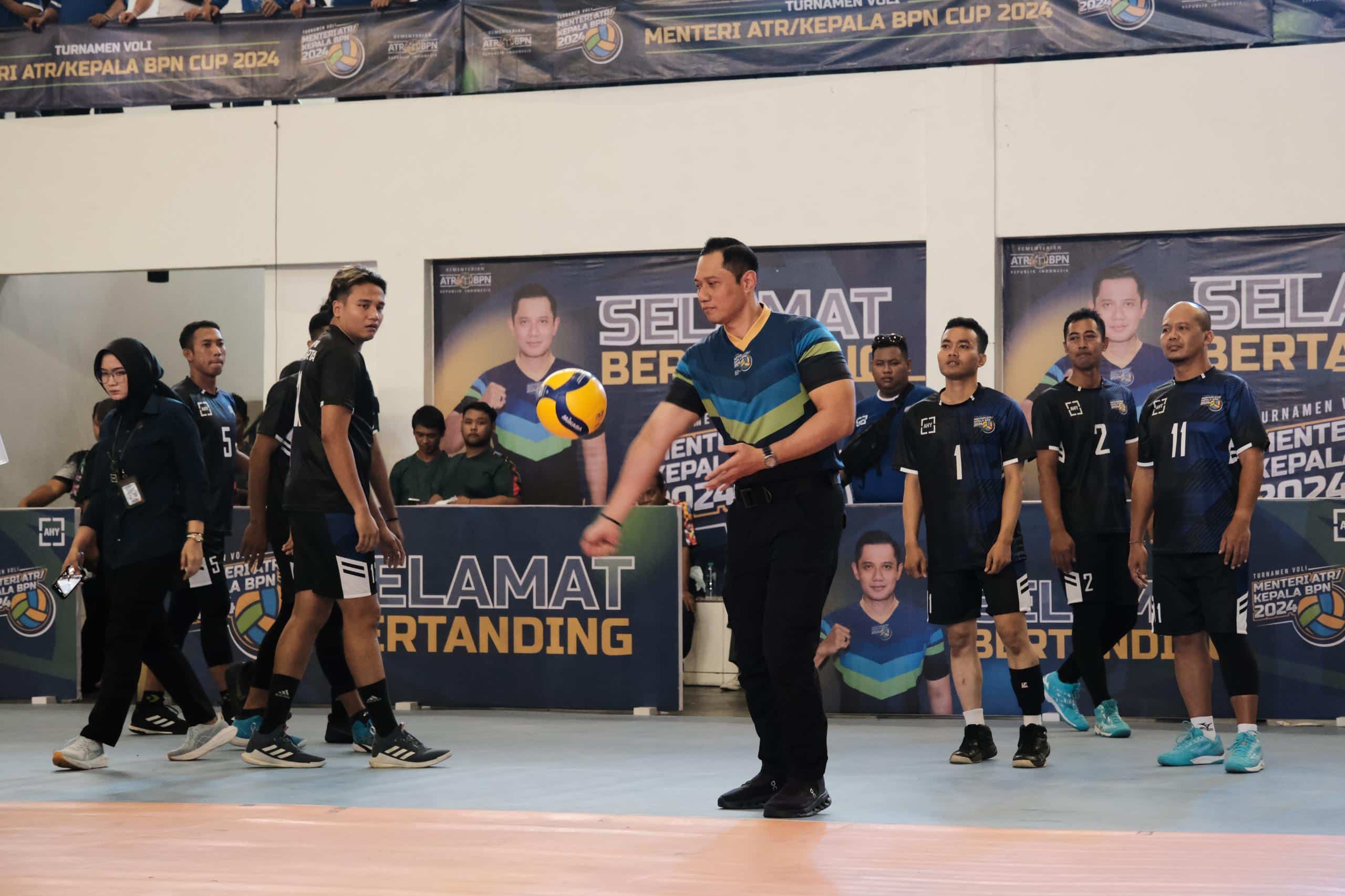 AHY Buka Turnamen Voli Menteri ATR/Kepala BPN Cup 2024