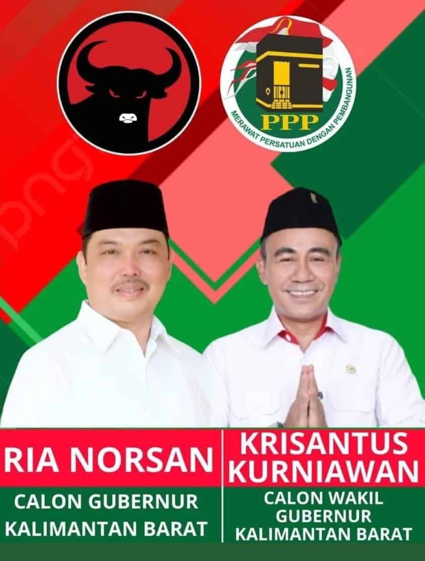 Fix Ria Norsan Maju Cagub Kalbar, Besok Daftar ke KPU dengan Krisantus