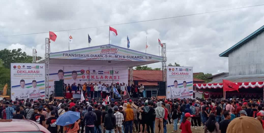 Koalisi Sikad Gelar Deklarasi, Usung Slogan "Nuan Tenang Kapuas Hulu Semakin Hebat"