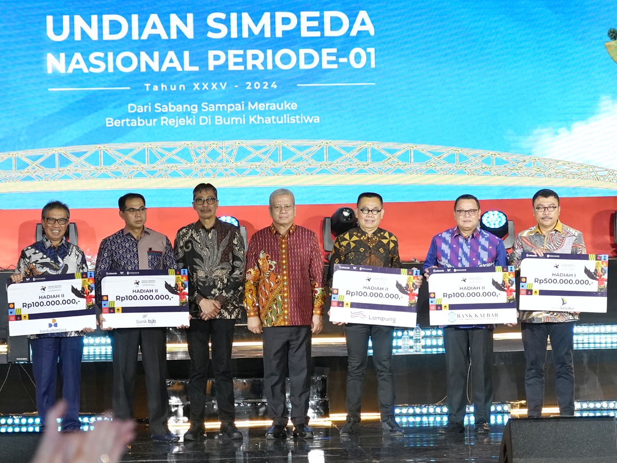 Meriahnya Penarikan Undian Simpeda Nasional 2024: Bank Kalbar Sukses Jadi Tuan Rumah