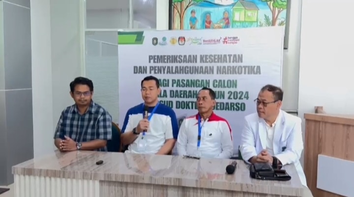 Bapaslon Bupati dan Wakil Bupati Kapuas Hulu Sikad Jalani Tes Kesehatan