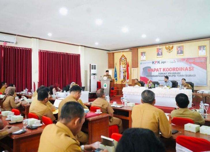 Buka Rakor Bahas Pencegahan Korupsi, Wabup Wahyudi: Korupsi Merusak Perekonomian Bangsa