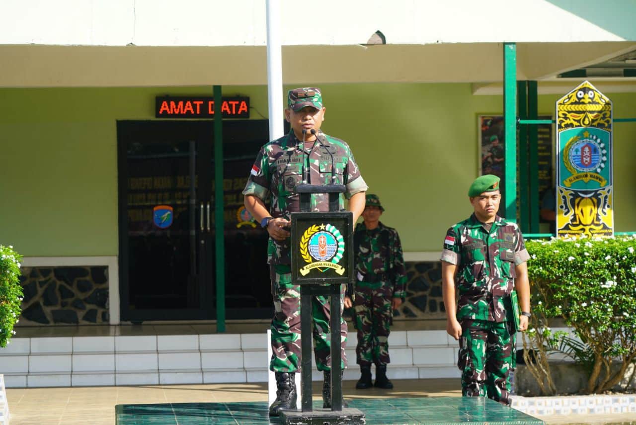 Danrem 121/Abw Harap Latihan Penanggulangan Bencana Alam Banjir Dapat Dilaksanakan Secara Aplikatif