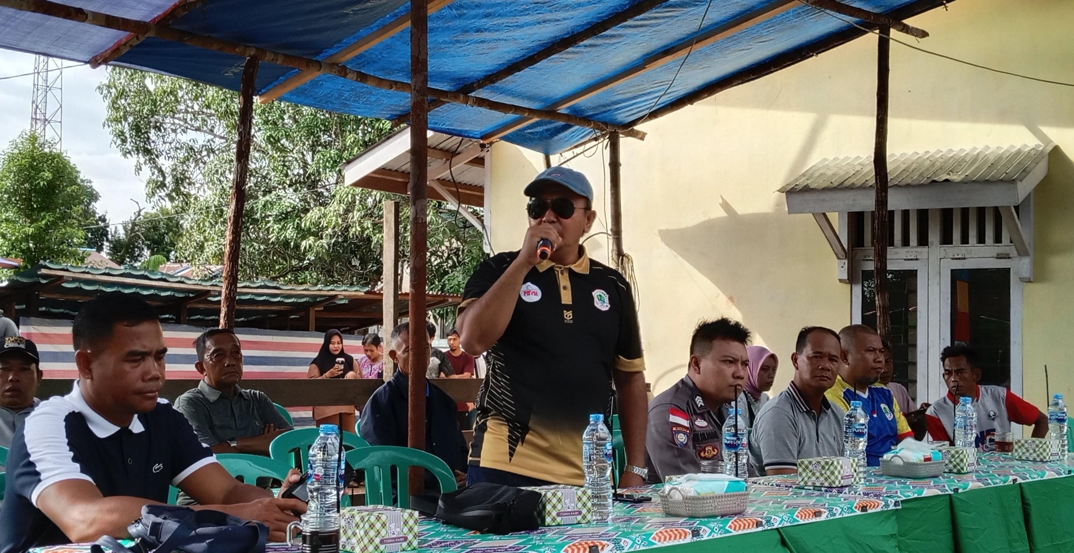 Ketum KONI Anwar Sanusi Buka Open Turnamen Bola Voli Sengkumang Cup