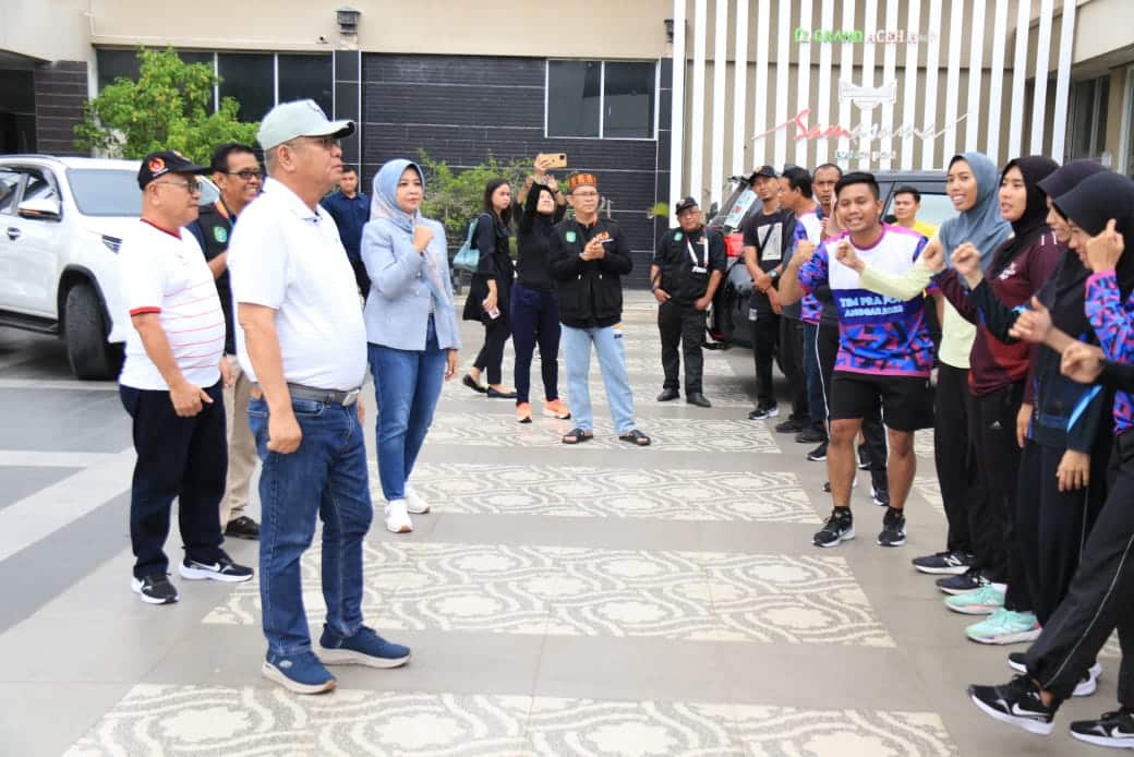 Pj Gubernur Harisson Sambangi Atlet PON Asal Kalbar di Aceh