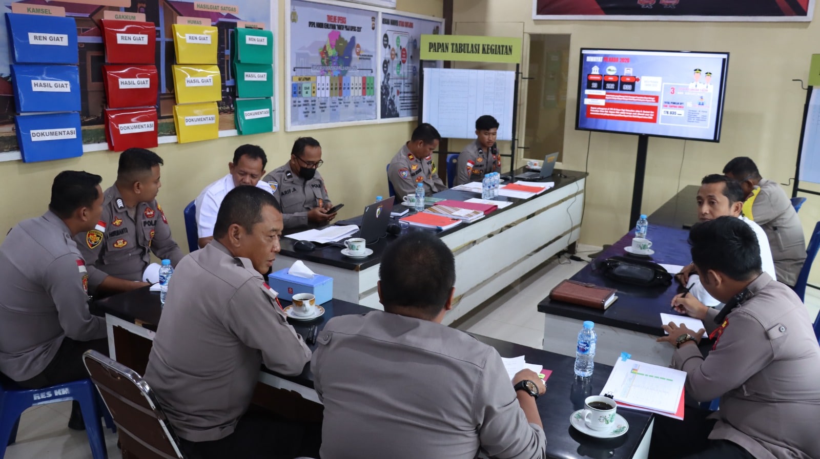 Tim Polda Kalbar Lakukan Pengawasan Operasi Mantap Praja Kapuas 2024 di Wilkum Polres Kapuas Hulu