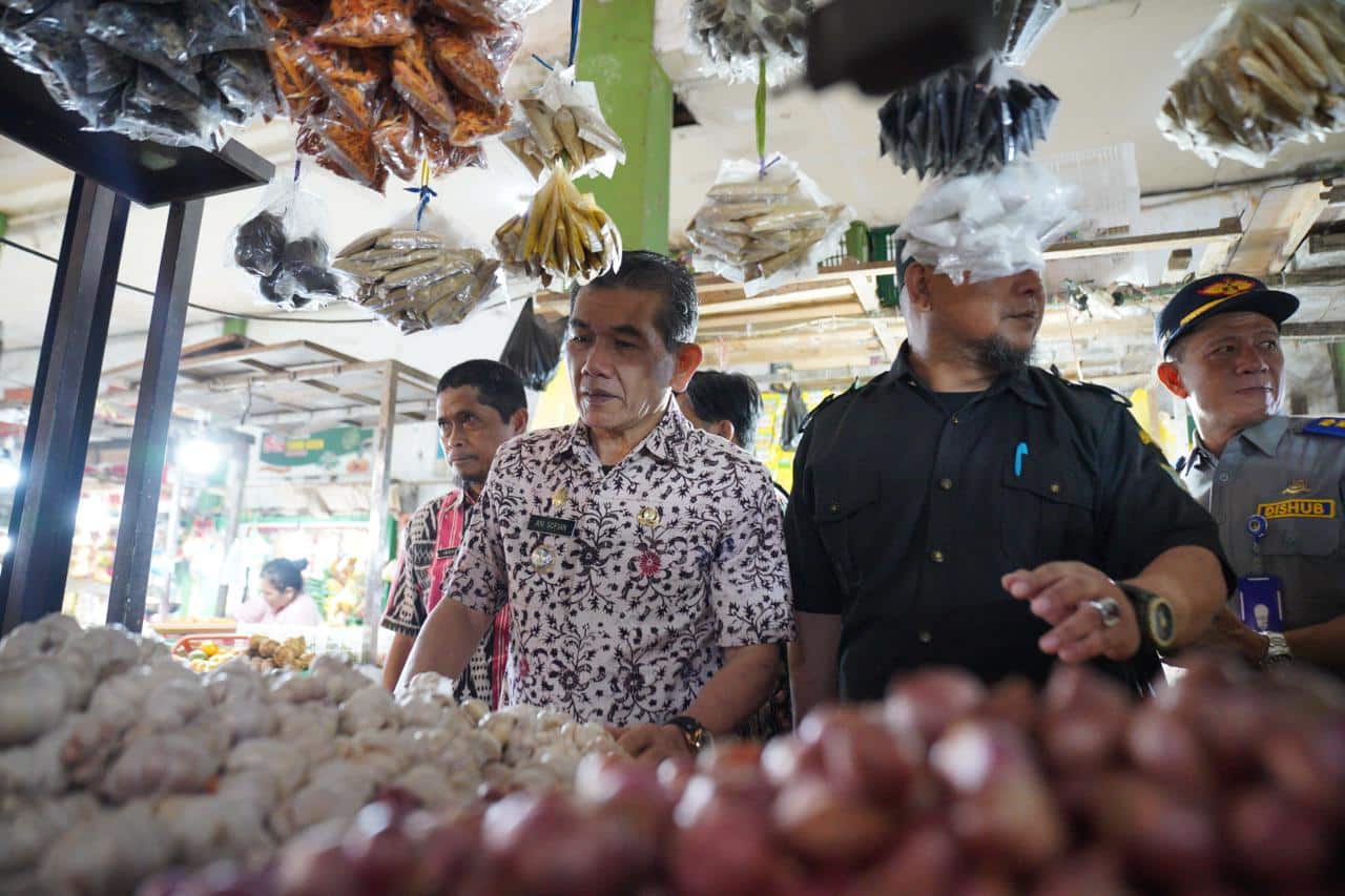 Satgas Ketahanan Pangan Pontianak Monitoring Harga dan Stok Pangan di Pasar Teratai
