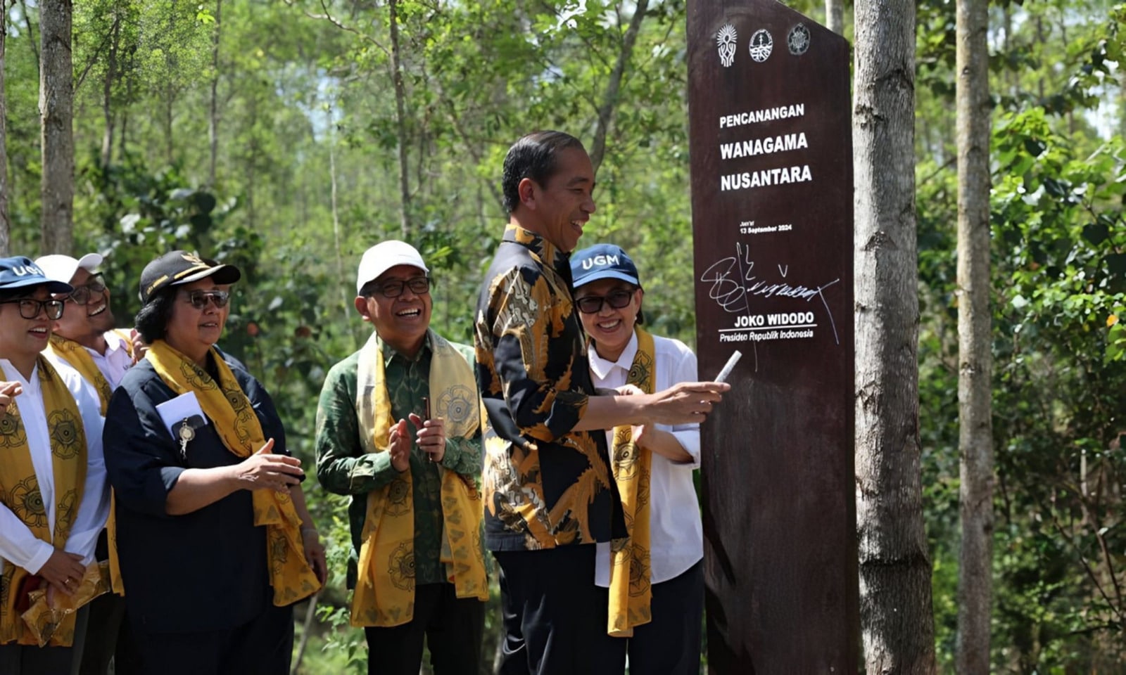 Kagama Kalbar Ikut Dampingi Jokowi Tinjau Kawasan Wanagama Nusantara di Ibu Kota Nusantara