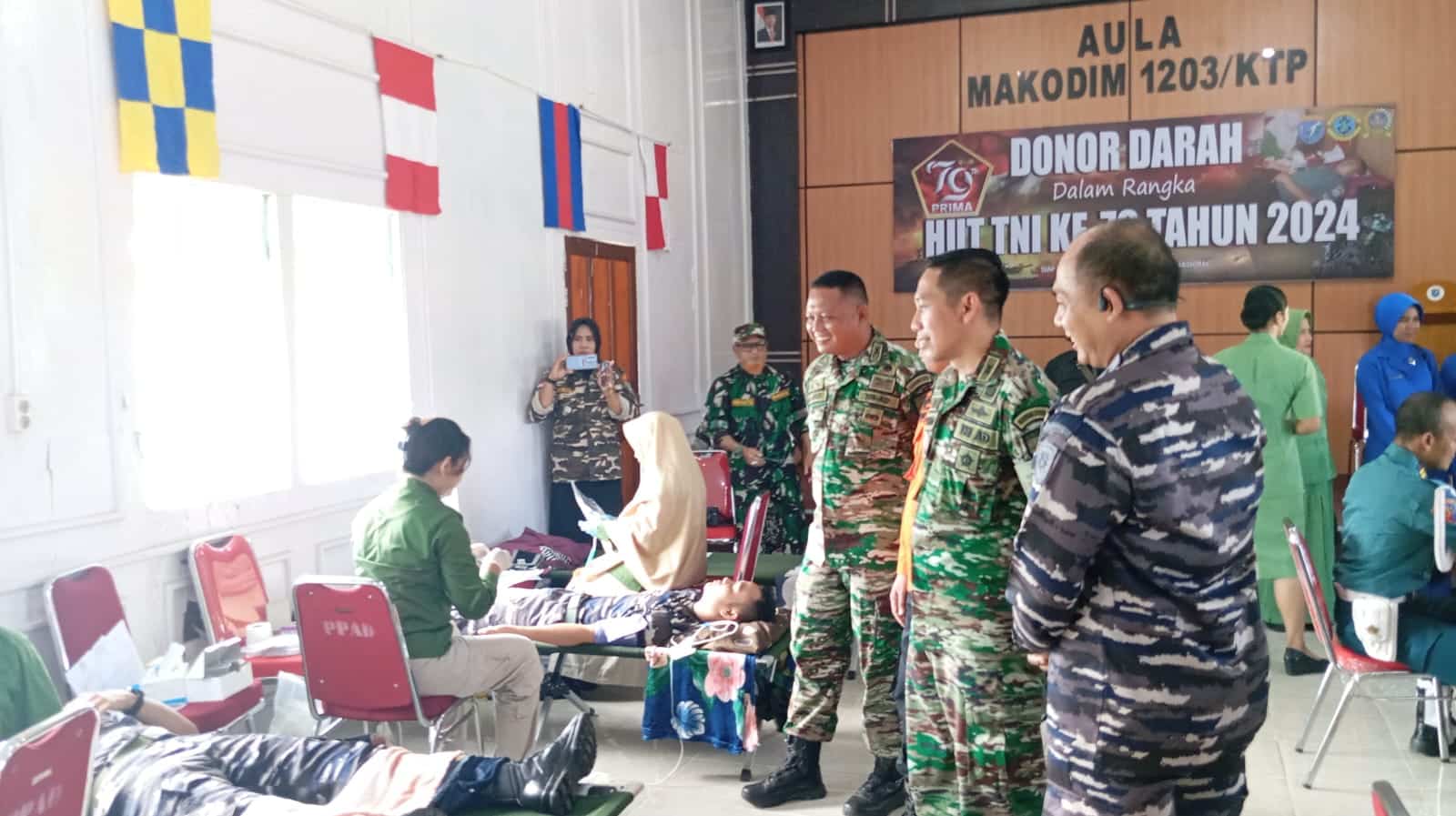 Sambut HUT TNI ke-79, Kodim 1203 Ketapang Gelar Bakti Sosial Hingga Donor Darah
