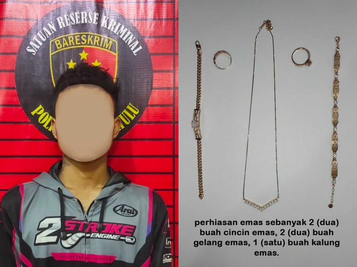 Terbongkar Lewat CCTV! Pemuda 19 Tahun Curi Emas Ibu Rumah Tangga di Putussibau
