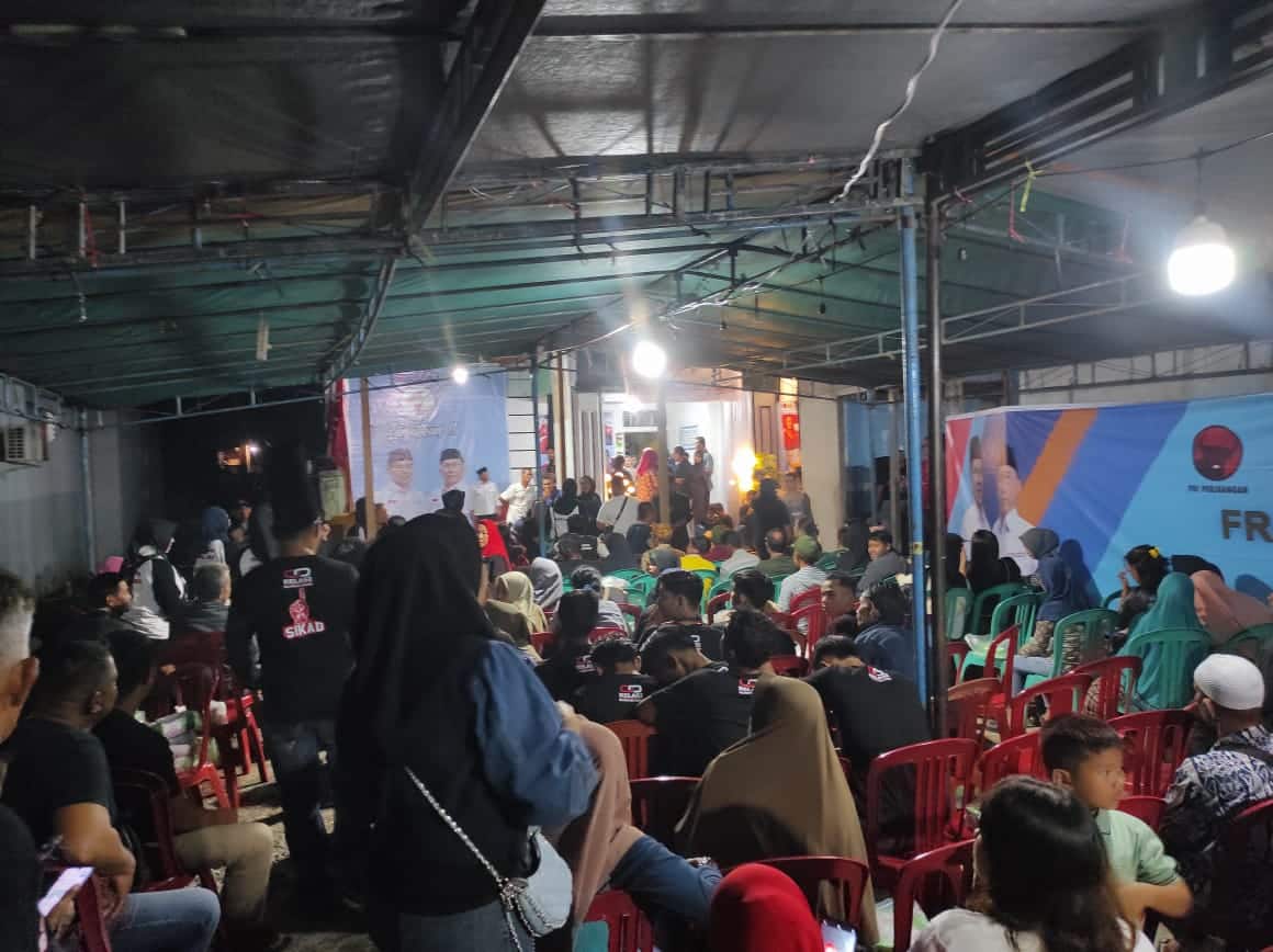 Polsek Putussibau Selatan Lakukan Pengamanan Ketat Kampanye Terbatas Paslon Bupati dan Wakil Bupati Nomor Urut 1