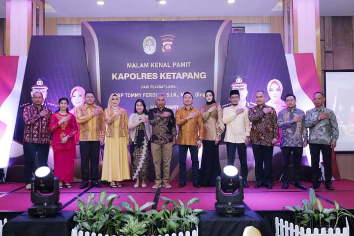 Bupati Ketapang Hadiri Malam Kenal Pamit Kapolres Ketapang yang Baru