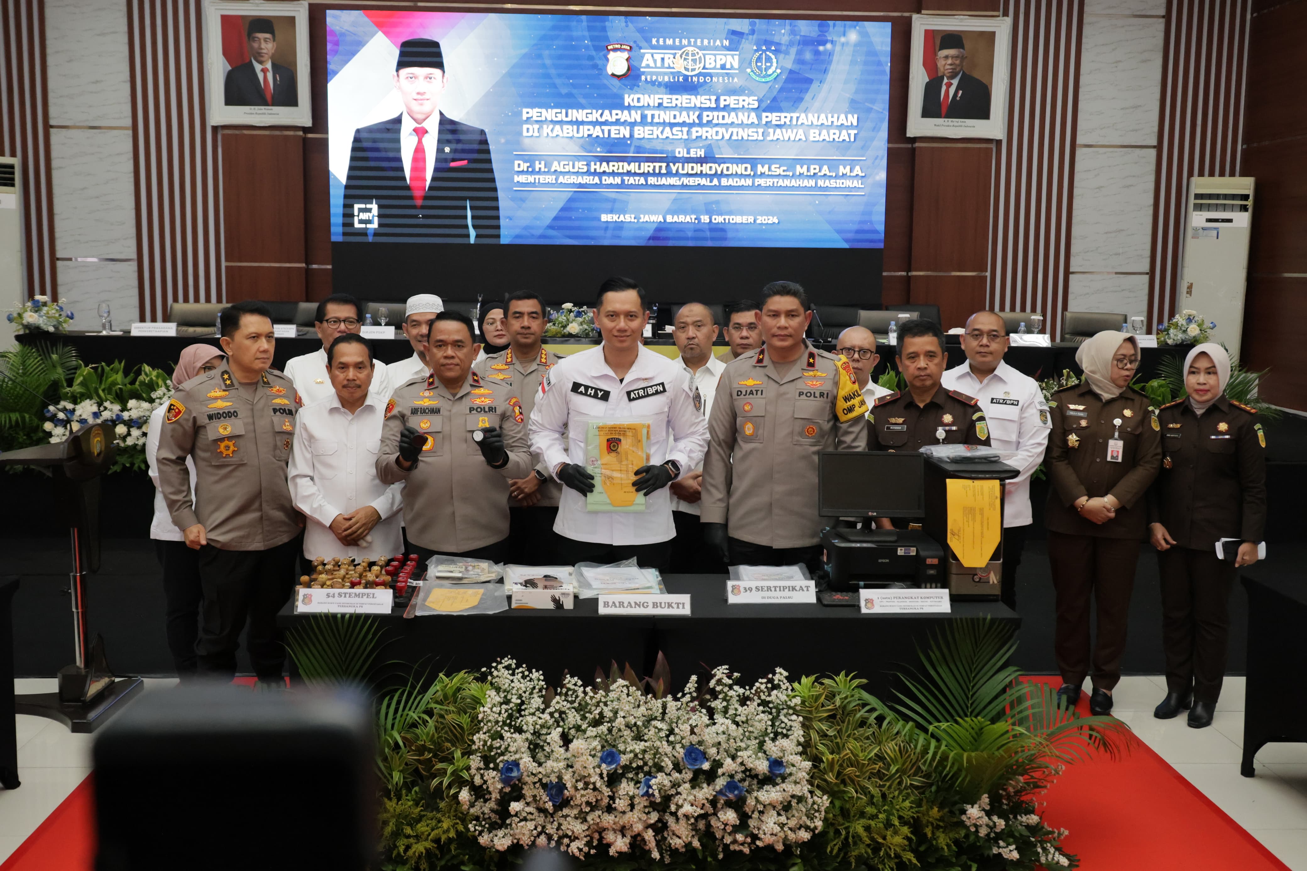 Di Ujung Pemerintahan Presiden Joko Widodo, Menteri AHY Kembali Gebuk Mafia Tanah di Jawa Barat