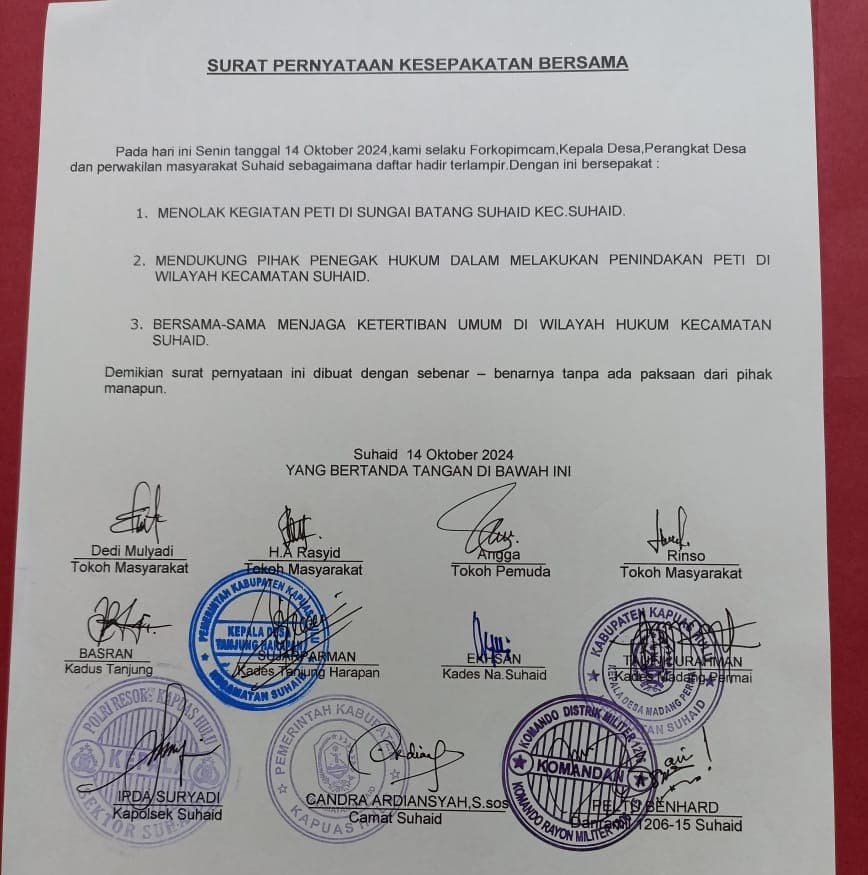 Camat Candra: Kami Sudah Usulkan Izin WPR ke Pemkab Kapuas Hulu