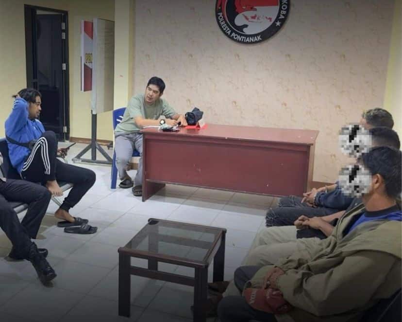 Polisi Tangkap Tiga Pemuda Bawa Sabu Saat Patroli Rutin di Pontianak