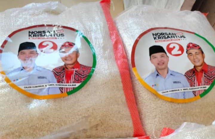 Soal Beras Berstiker Norsan-Krisantus Beredar di Sambas, Bawaslu: Jelas Melanggar Undang-Undang