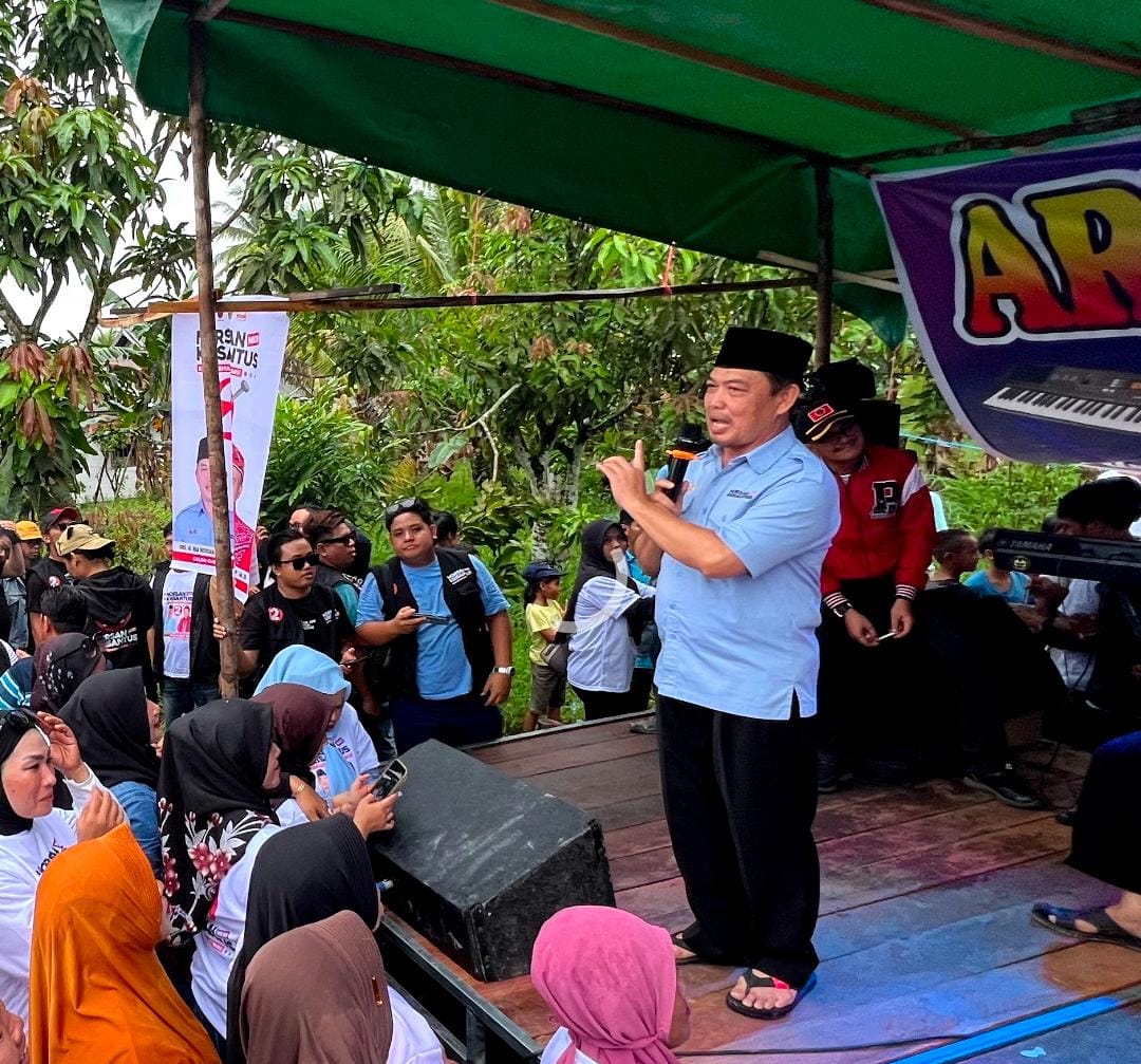 Kampanye di Matang Labong, Norsan Serap Harapan Pemerataan BPJS Gratis hingga Masalah Pertanian