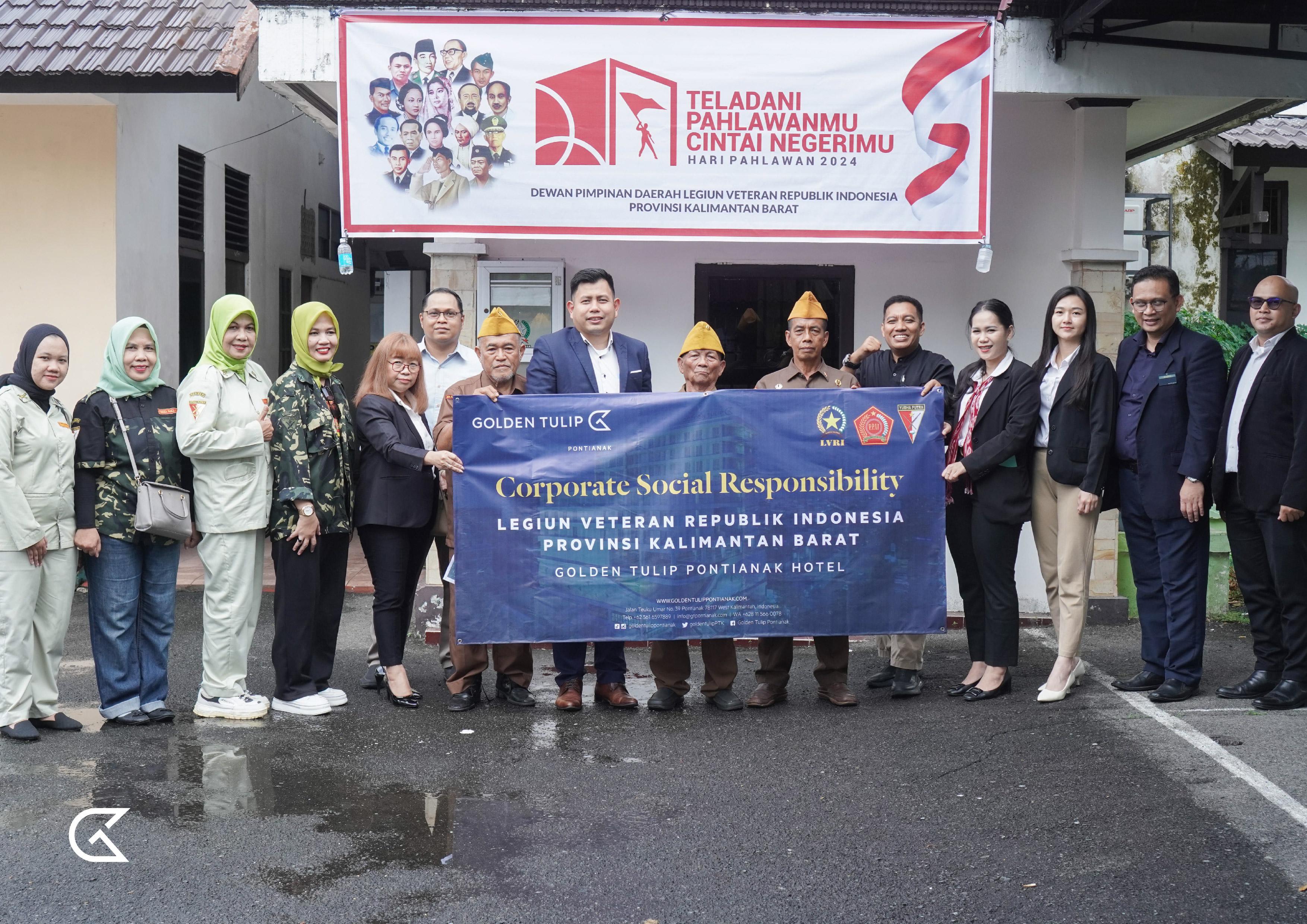 Hotel Golden Tulip Gelar Poundfit dan Beri Santunan ke LVRI di Hari Sumpah Pemuda dan Pahlawan