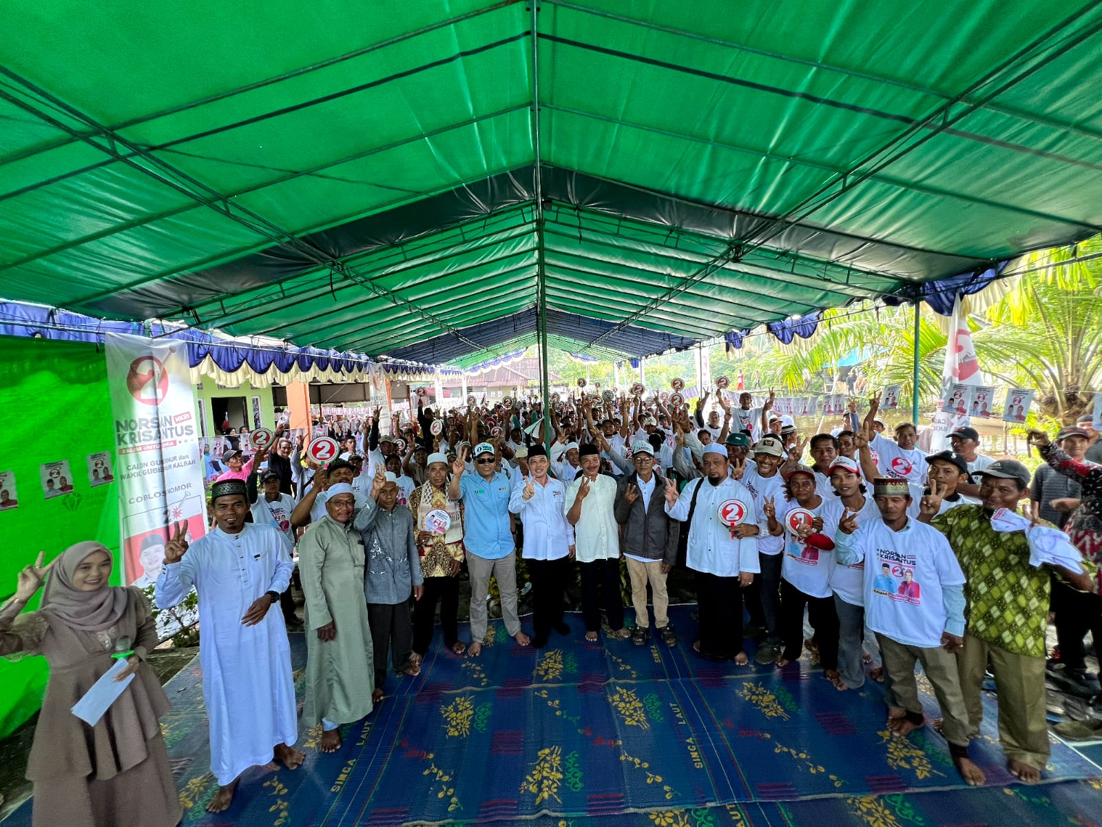 Politik Tanam Budi, Warga Teluk Pakedai Dukung Penuh Ria Norsan di Pilkada Kalbar