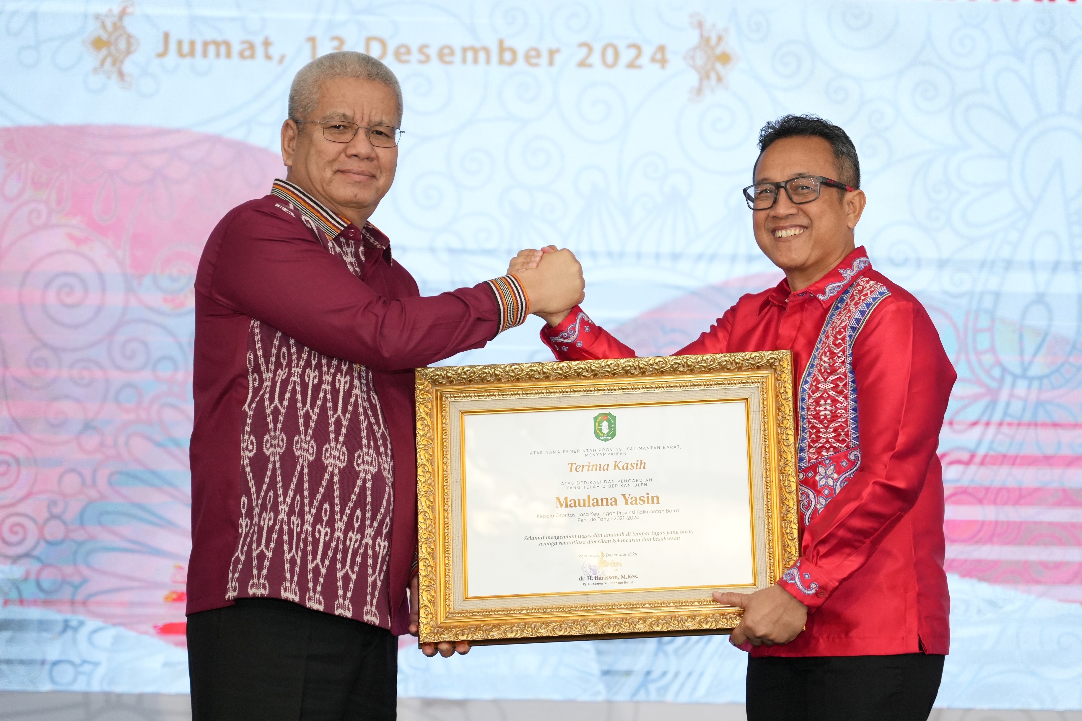 Kolaborasi Baik bersama OJK, Kalbar Raih Kejar Awards Berturut-turut