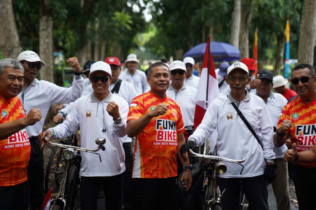 Gaungkan Semangat Berolahraga di Masyarakat, KONI Pontianak Gelar Fun Bike
