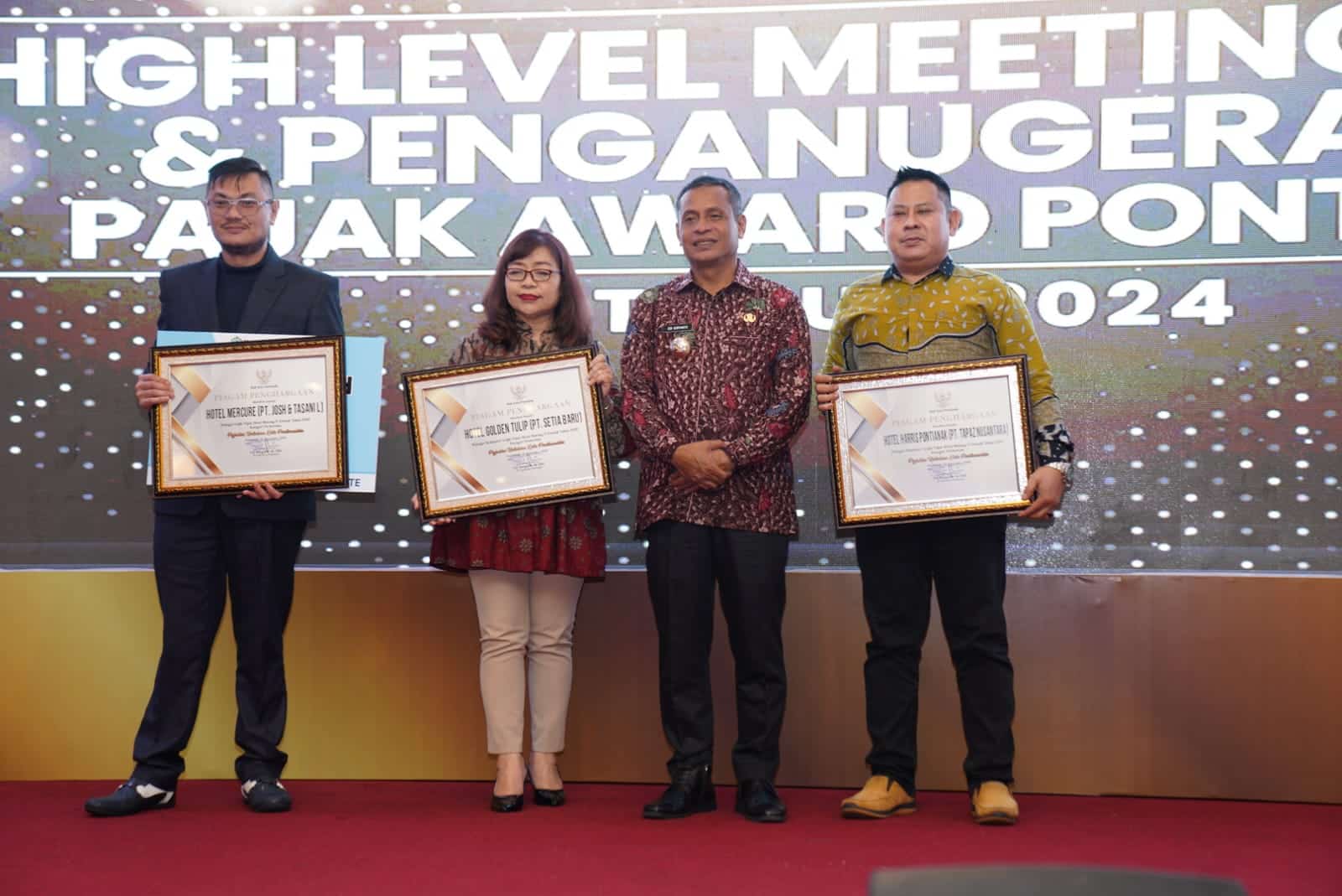 Taat Pajak, 38 Pelaku Usaha Dianugerahi Pajak Award oleh Pemkot Pontianak