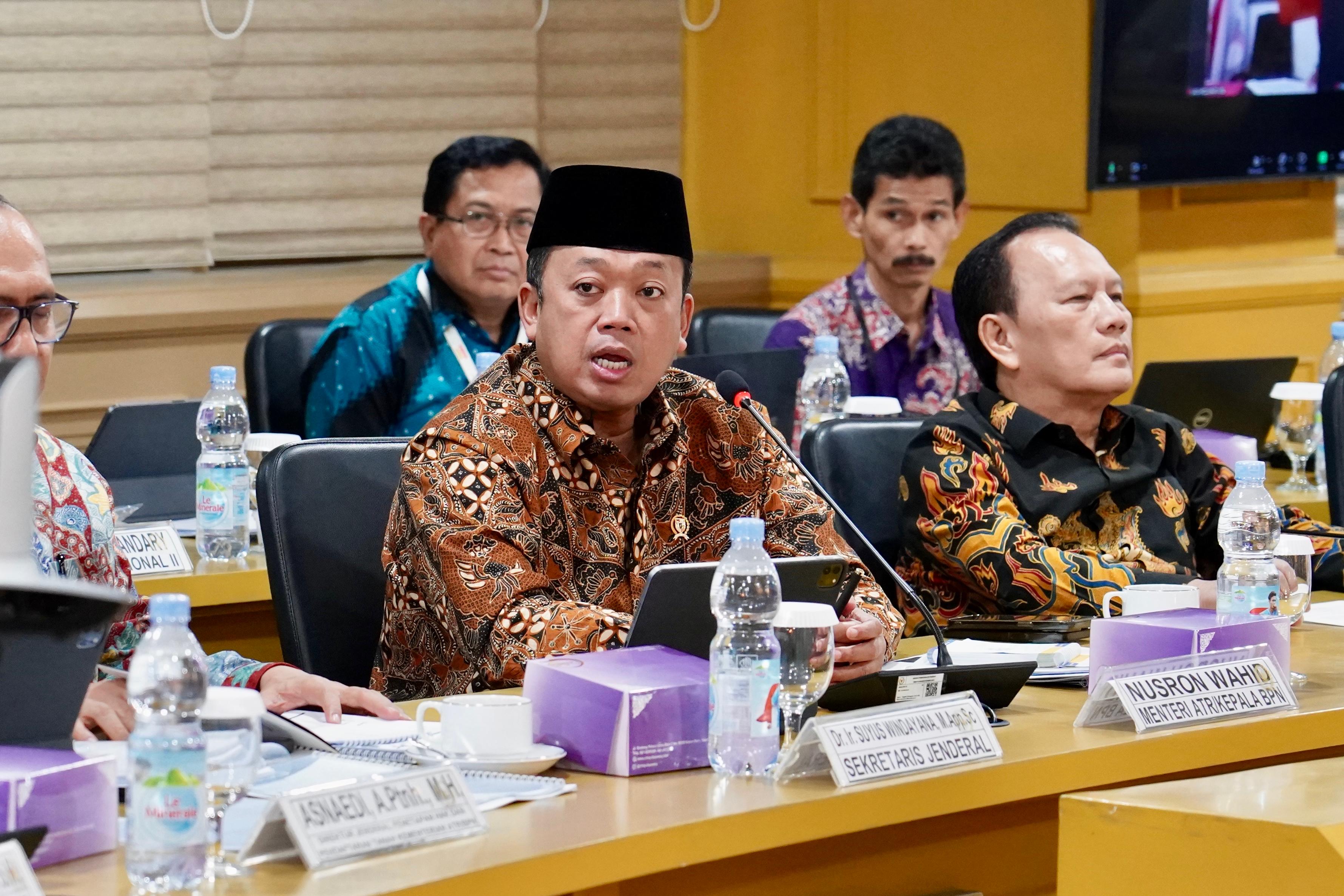 Ikuti RDP dengan BAP DPD RI, Menteri Nusron Jawab Pengaduan Masyarakat Terkait PSN Pariwisata