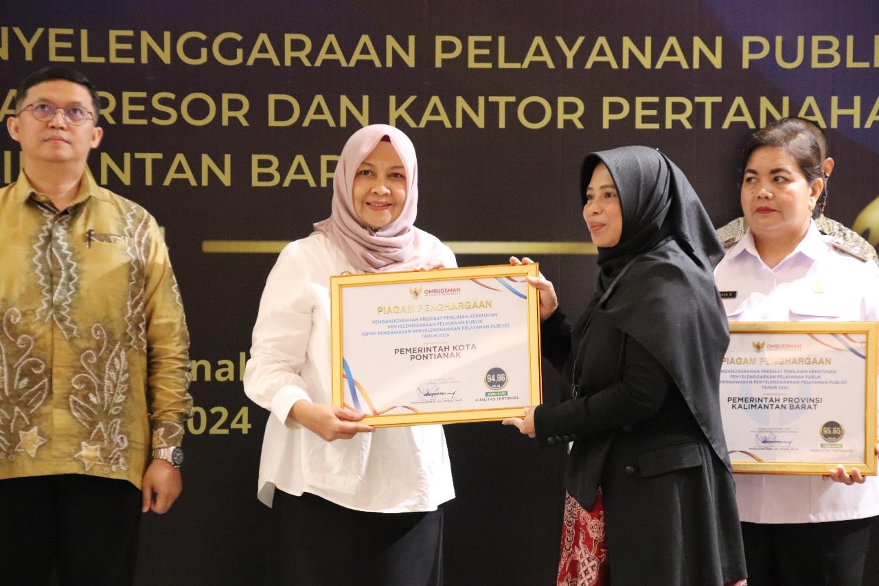 Kepatuhan Pelayanan Publik Pontianak Tempati Posisi 27 Nasional