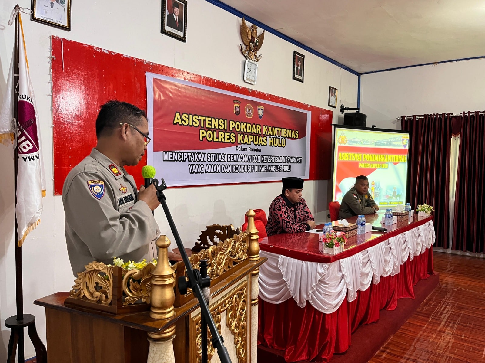 Polres Kapuas Hulu Gelar Asistensi Pokdar Kamtibmas