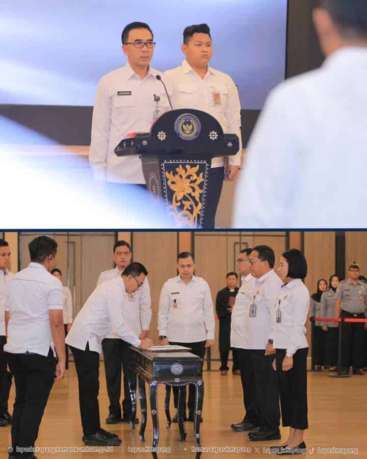 Pelantikan Pejabat Manajerial Kanwil Ditjenpas, Sesditjenpas: Tingkatkan Kinerja dan Pelayanan Publik