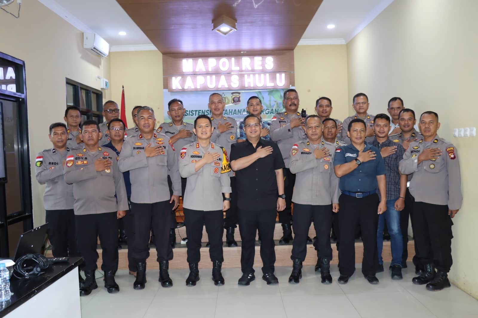 Pamatwil Ketahanan Pangan Polda Kalbar Gelar Asistensi Ketahanan Pangan di Polres Kapuas Hulu