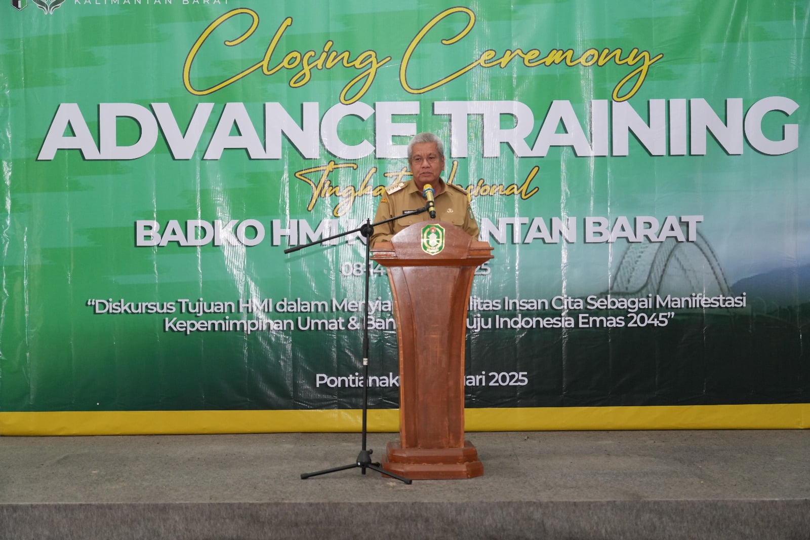 Pj Gubernur Harisson Minta HMI Kalbar Dukung Visi Indonesia Emas 2045