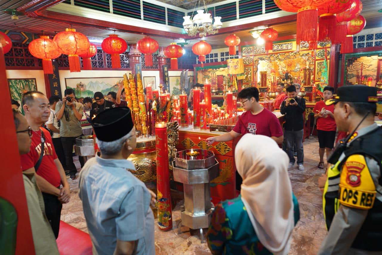 Perayaan Malam Tahun Baru Imlek di Pontianak Berjalan Kondusif, Forkopimda Lakukan Pemantauan
