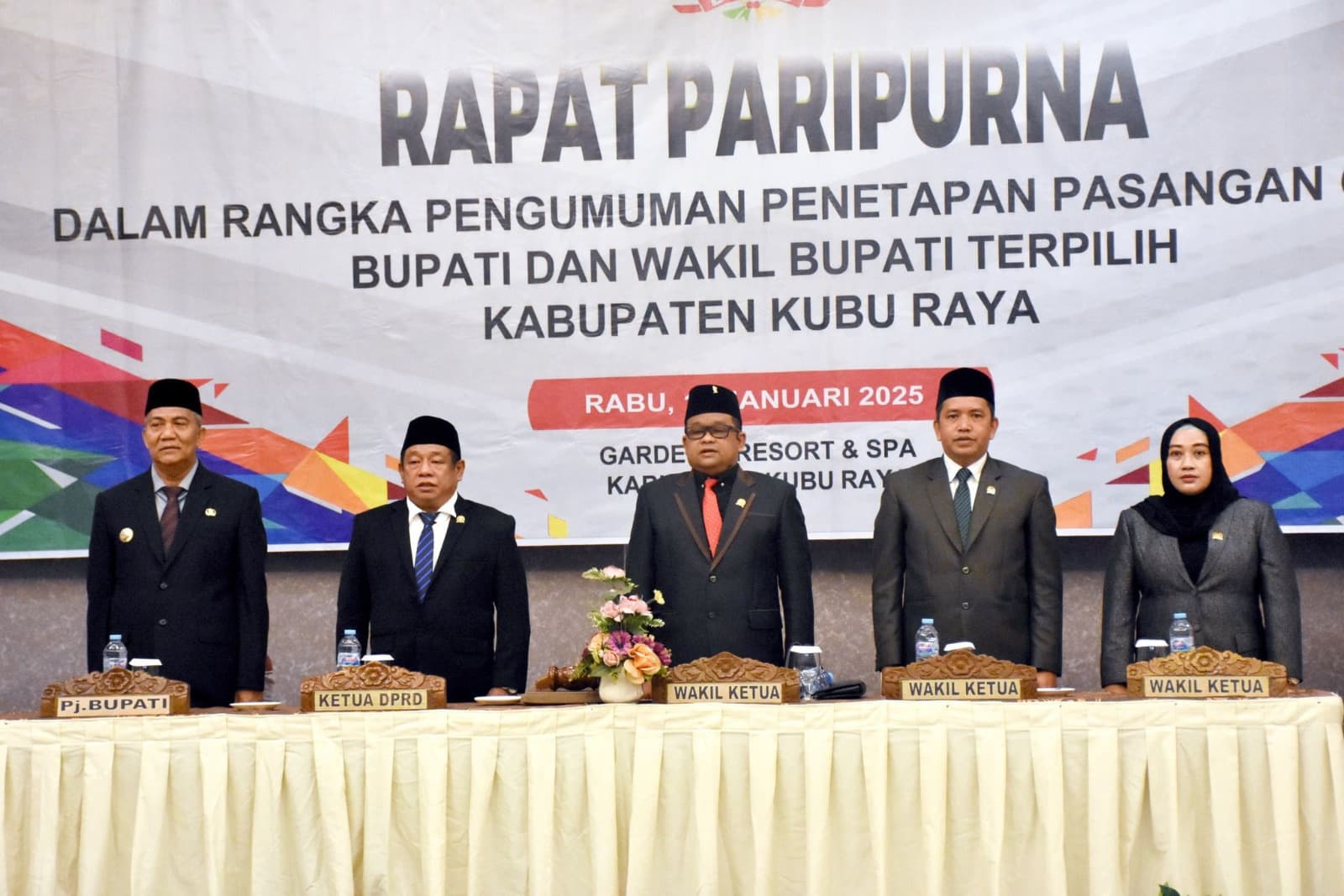 DPRD Umumkan Penetapan Pasangan Cabup-Cawabup Kubu Raya Terpilih