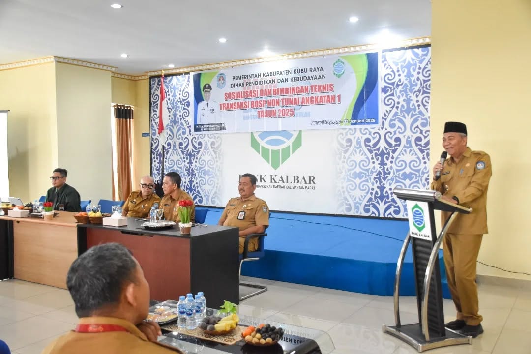 Pemkab Kubu Raya Sosialisasikan Pengelolaan BOSP Non Tunai